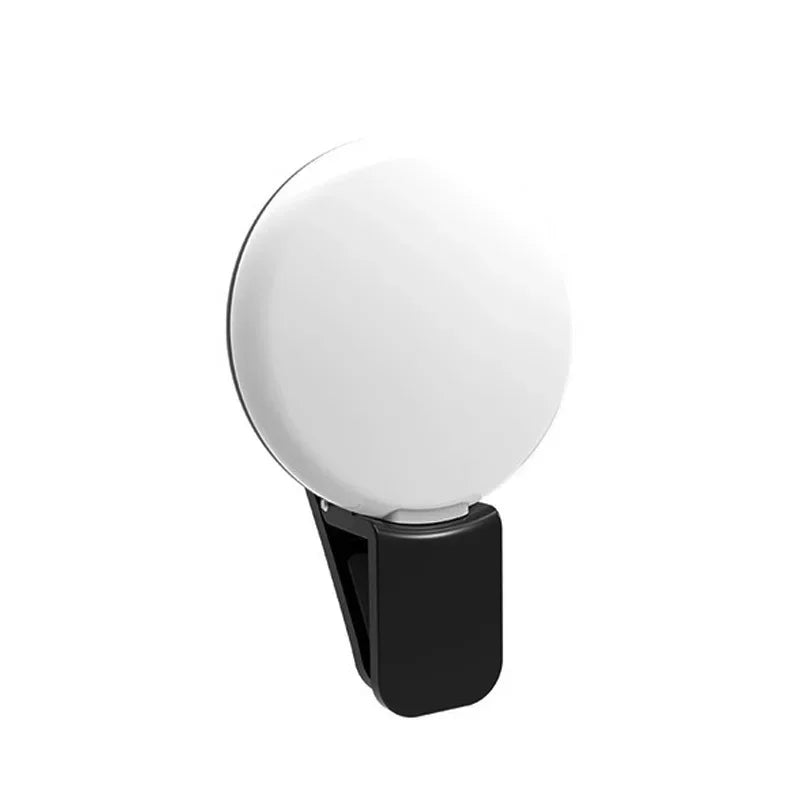 Portable LED Selfie Ring Light with 3-Level Brightness Adjustment