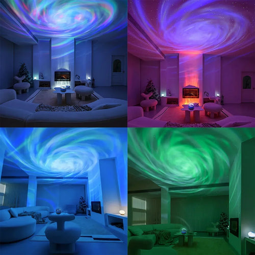 LED Galaxy Star Projector Light – Multicolor Night Lamp with Remote Control