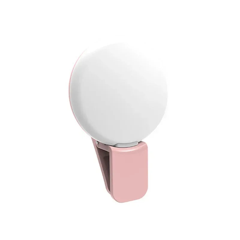 Portable LED Selfie Ring Light with 3-Level Brightness Adjustment