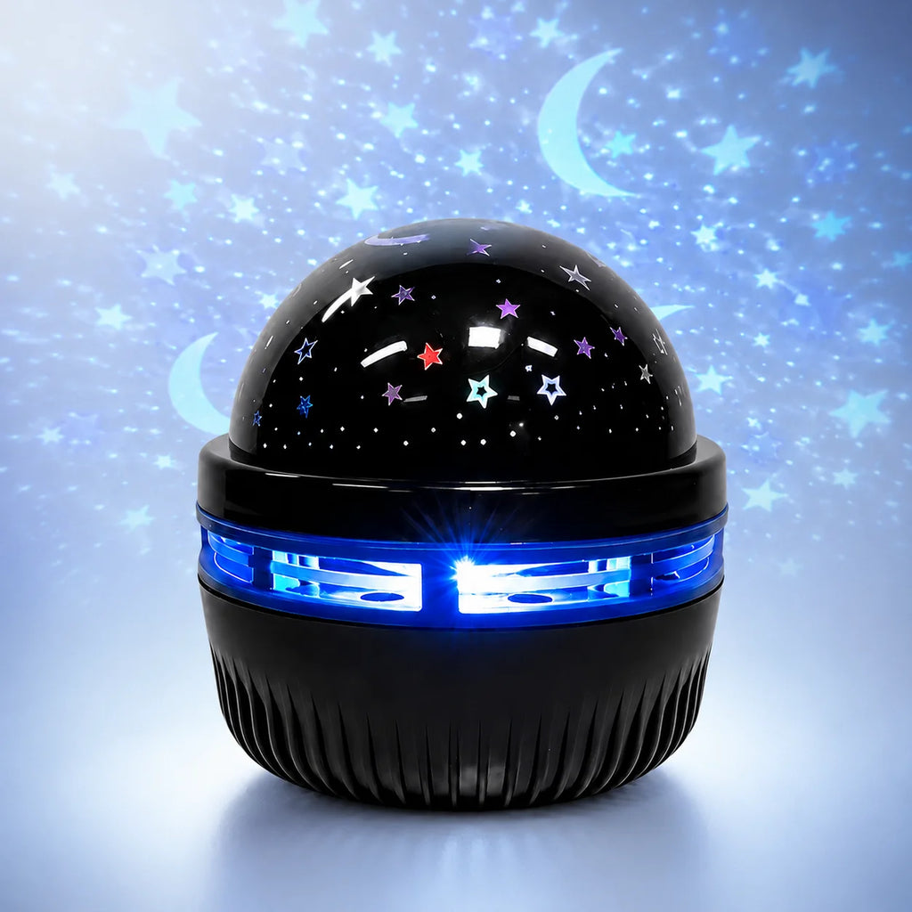 Starry Sky Galaxy Projector Lamp – LED Moon & Star Night Light