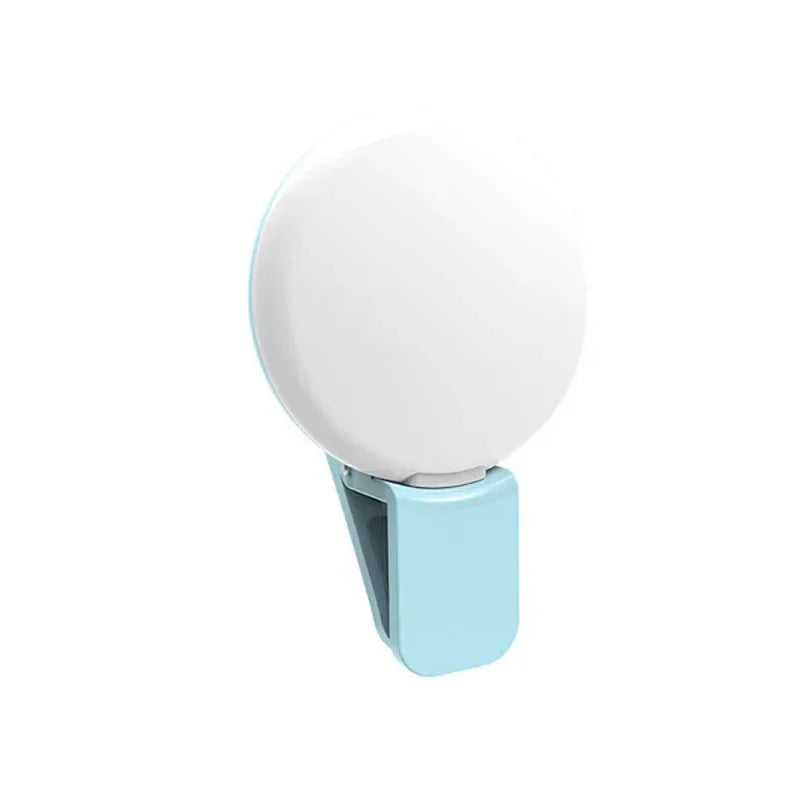 Portable LED Selfie Ring Light with 3-Level Brightness Adjustment