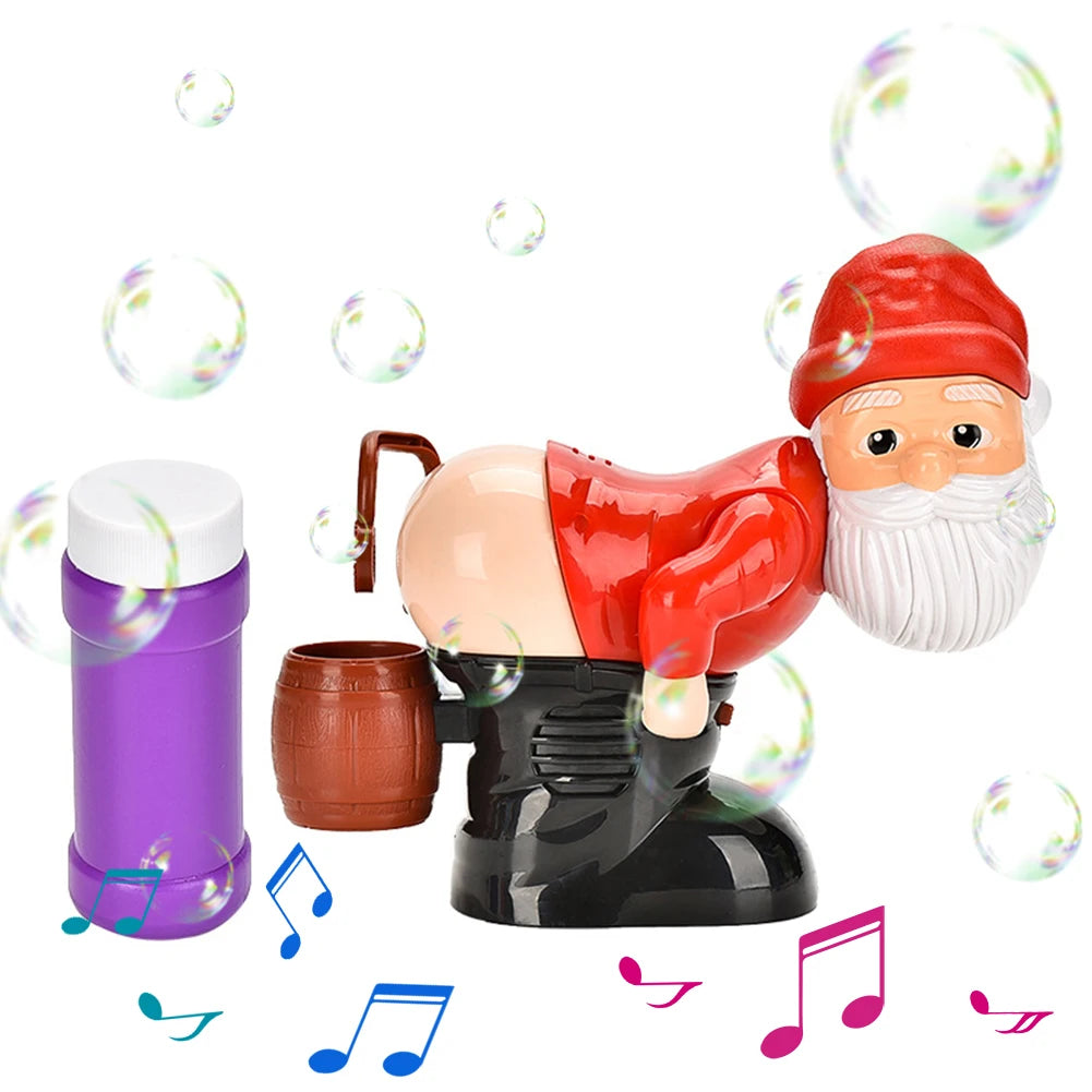 Santa Claus Automatic Bubble Blower – Christmas Bubble Machine with Music & Lights