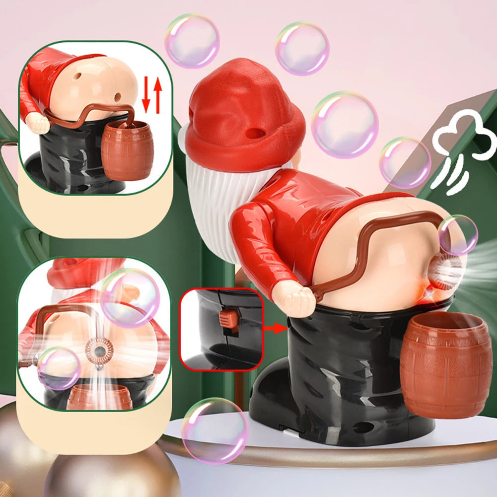 Santa Claus Automatic Bubble Blower – Christmas Bubble Machine with Music & Lights