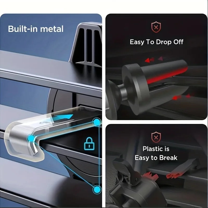 Universal Car Air Vent Phone Holder – Adjustable Smartphone Mount for GPS Navigation