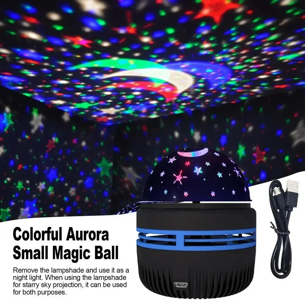 LED Galaxy Star Projector Light – Multicolor Night Lamp with Remote Control
